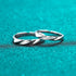 Simple Band Moissanite Promise Ring for Couple Liv